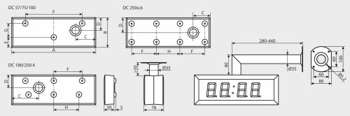 Vidaus LED laikrodis DC