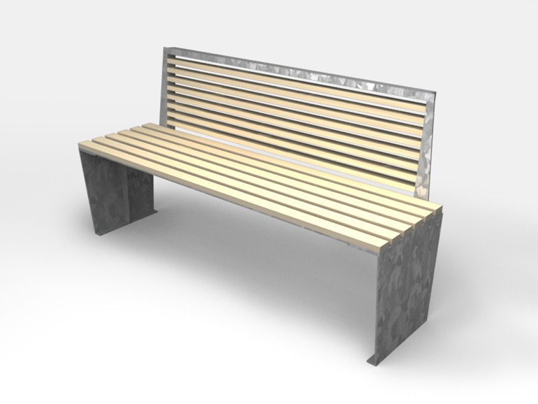MARILYN ECO 1 Tvarus lauko suolas